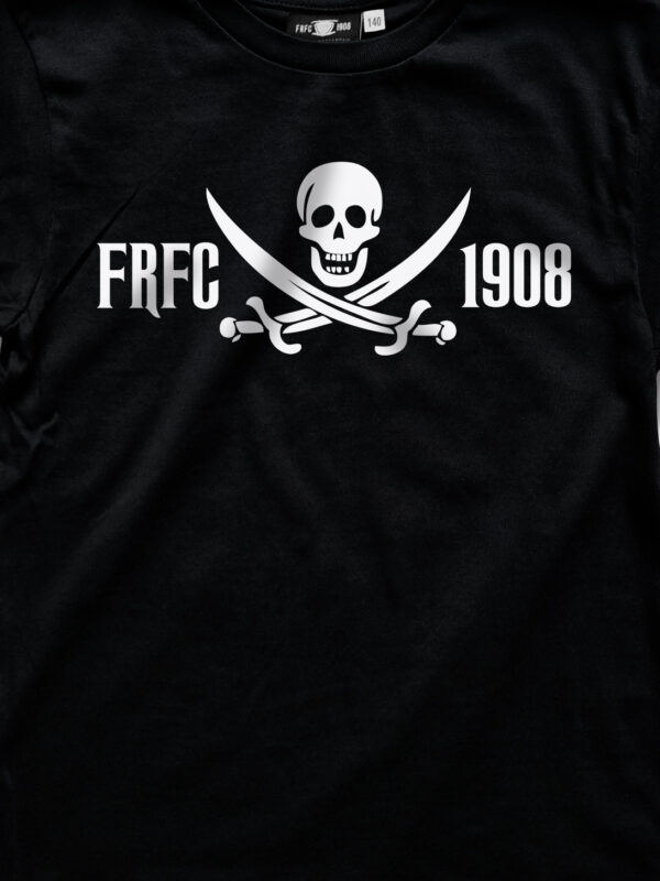 FRFC1908 Kids Pirate Shirt, Zwart - Detailfoto