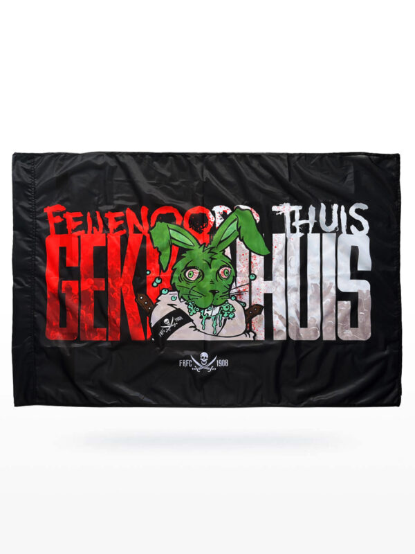 FRFC1908 Vlag - Feijenoord Thuis Gekkenhuis (100 x 150)