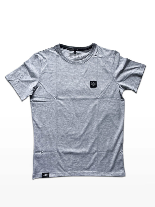 Casual T-Shirt (Kruislogo label) - Lichtgrijs