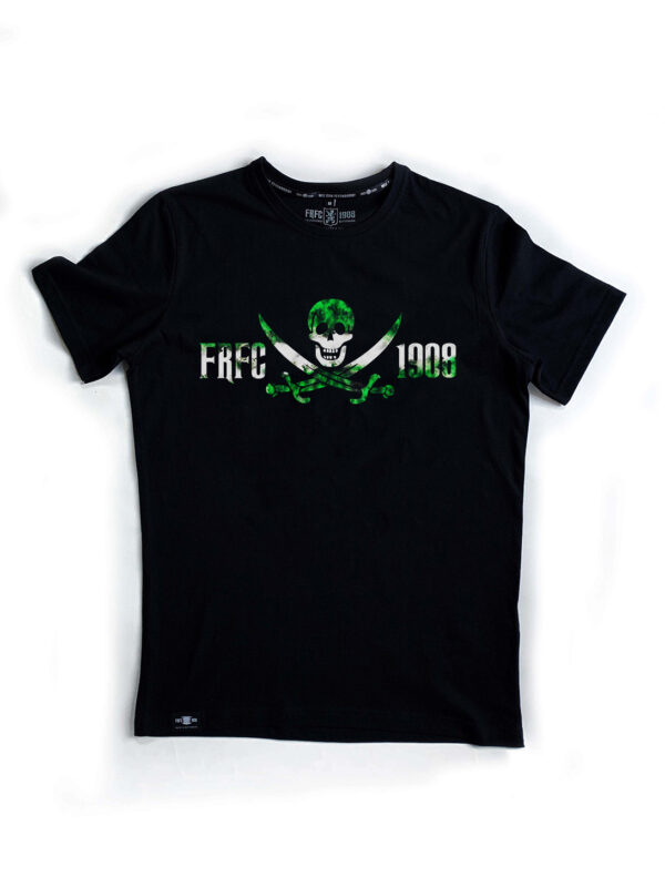 T-Shirt - FRFC Pirate GroenWitGroen - Rook - Voorkant