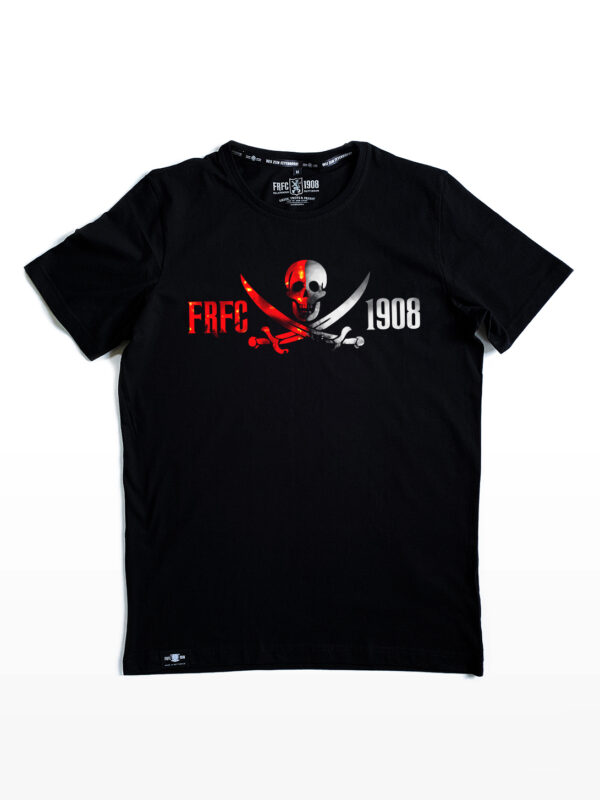 T-Shirt - FRFC Pirate RoodWit Fakkels - Voorkant